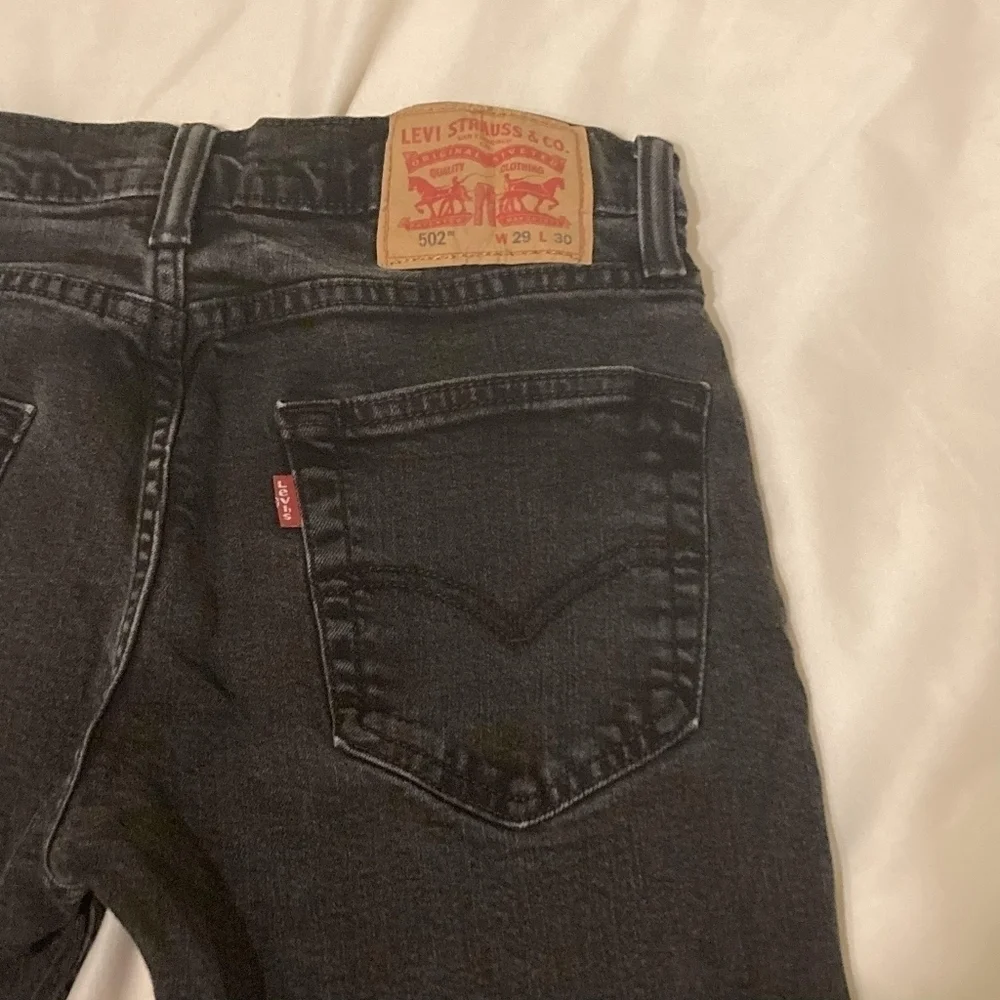 502™ LEVI'S® MEN'S JEANS Black Cotton Denim Size W29 L30 Casual Everyday Neutral
